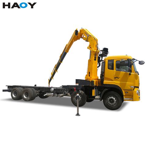 Ton Lorry Crane Truck Mounted Mobile Crane Hydraulic Booms Truck