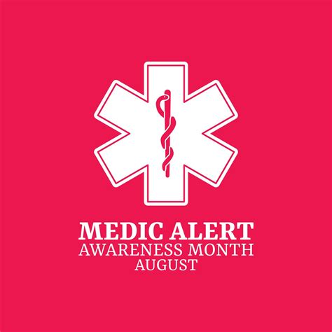 Vector Graphic Of Medic Alert Awareness Month Good For Medic Alert