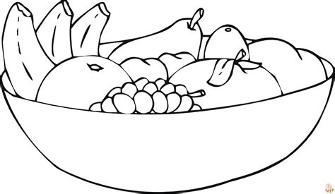 Fruit Basket Coloring Pages Fun Free And Printable Coloring