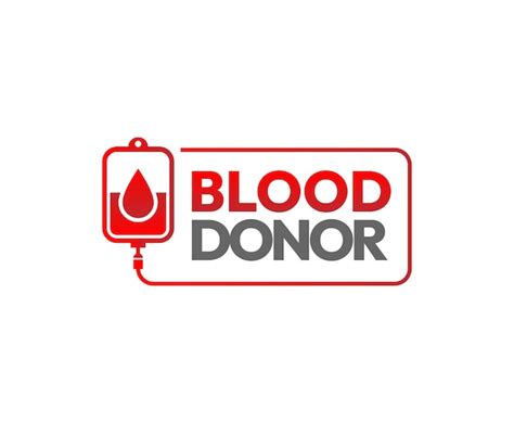 Premium Vector Blood Donor Days Logo Design Template