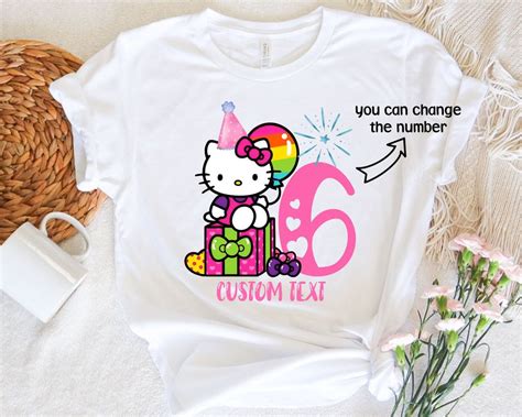 Personalized Hello Kitty Birthday Shirt Custom Kitty Shirt For Kids