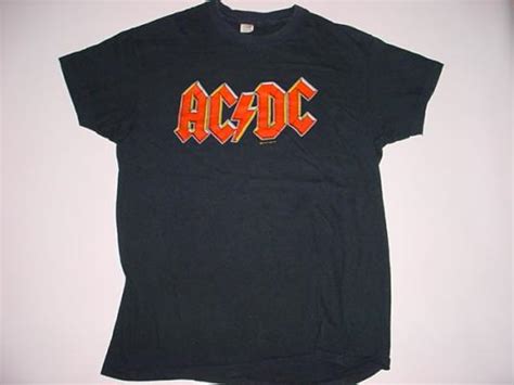 Vintage Ac Dc T Shirt Back In Black Tour M L Defunkd