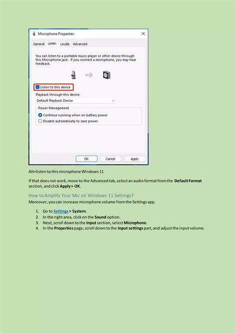 Amplify Boost Increase Mic Volume Windows 11 PDF