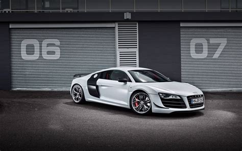 White Audi R8 V10 Wallpaper