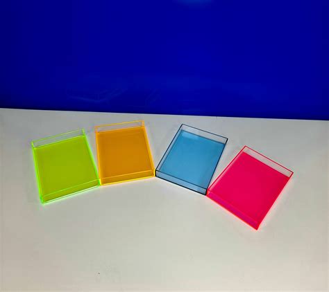 Colored Lucite Acrylic Trays Etsy