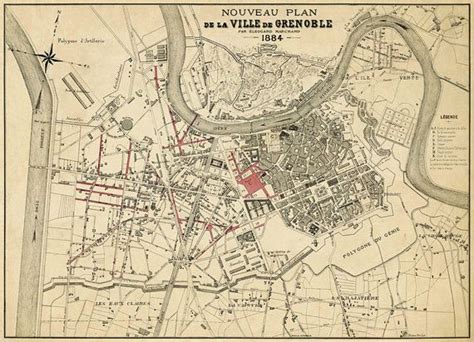 Plan De Grenoble Voyage Carte Plan