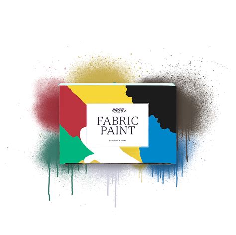 WASHABLE FABRIC PAINT - SET 6 COLOURS 100ML - NAZCA COLORS