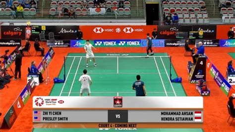 MOHAMMAD AHSAN HENDRA SETIAWAN VS ZHI YI CHEN PRESLEY SMITH YONEX