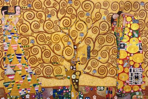 Abstrait Gustav Klimt Peinture L Arbre De Vie Stoclet Frise