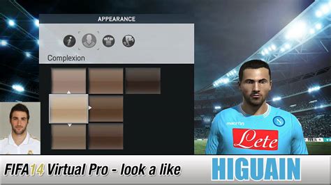 Fifa Ps Virtual Pro Look A Likes Higuain Youtube