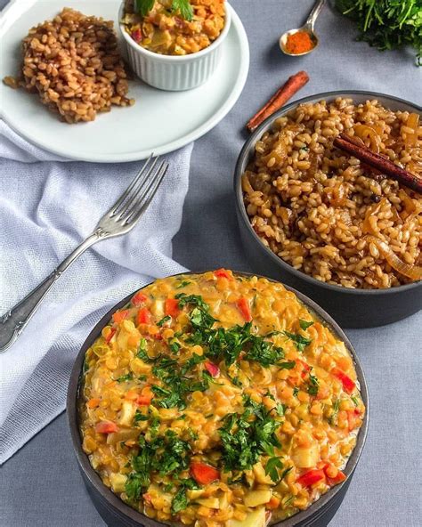 Receitas Vegetarianas On Instagram LENTILHA CREMOSA E ARROZ ACEBOLADO