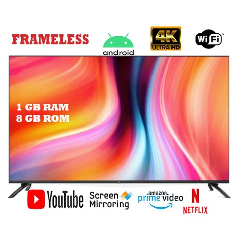 Kt Inch Smart K Frameless Led Tv Wi Fi Supported Inch Android