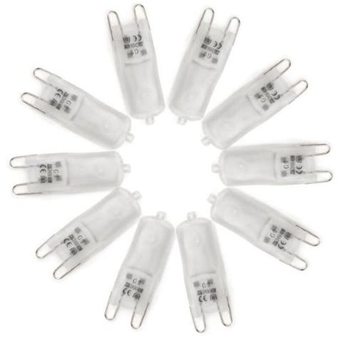 10pcs G9 Led Halogen Capsule Light Bulbs Lamp 40w 230v Warm White 3000k J C Uk Ebay