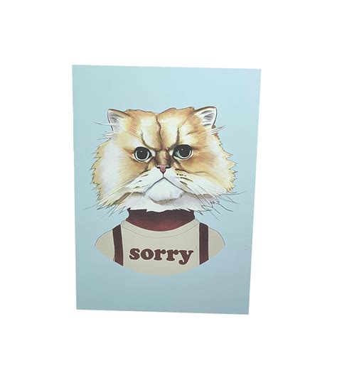 Sorry Cat Card – Crafty Wonderland