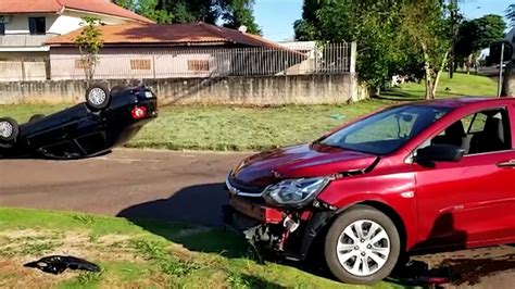 Colis O Seguida De Capotamento Registrada No Bairro S O Crist V O