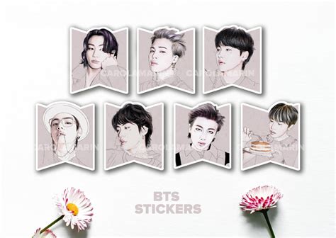 STICKERS BTS Kpop Sticker Pegatinas Bts Stickers, Kpop, Jungkook, Jimin ...