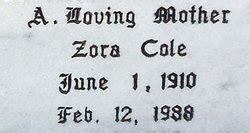 Zora Loudella Cole Richardson 1910 1988 Mémorial Find a Grave