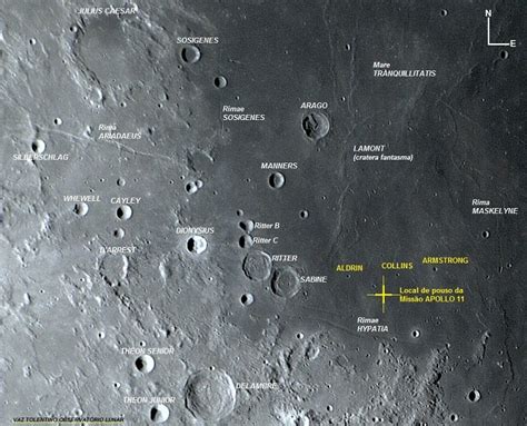 Os únicos homens vivos nomes em crateras da LUA Armstrong Collins