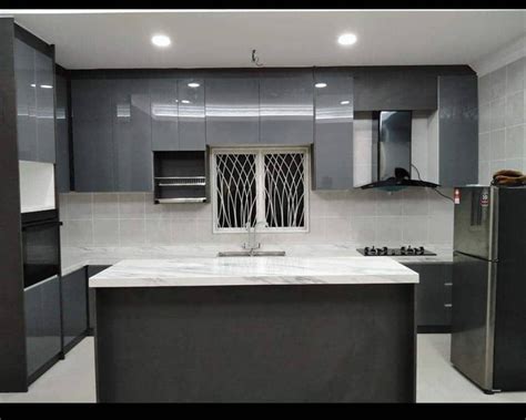 Kabinet Dapur Kitchen Cabinet Quartz Stone Furniture Home Living