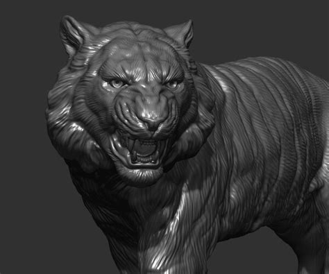 ArtStation - Tiger statue | Resources