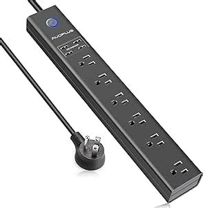 Amazon 10 Ft Surge Protector Power Strip With USB 6 Outlets And 4