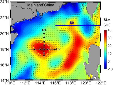 Frontiers A Lens Shaped Cold Core Anticyclonic Surface Eddy In The