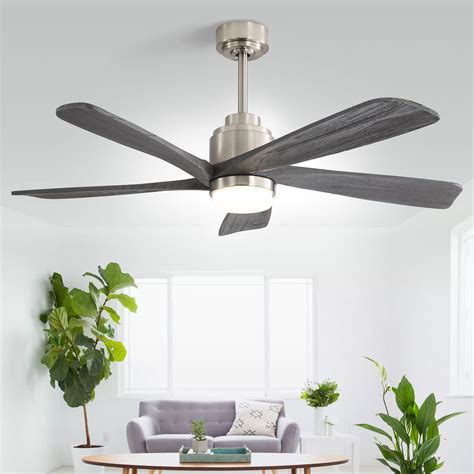 Sofucor Inch Wood Blades Ceiling Fan With Light Cct Led Remote