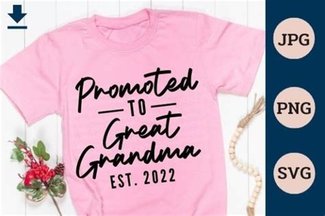 Promoted To Great Grandma Est 2022 Graphic By PANGPAOPOLO Creative