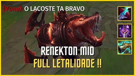 RENEKTON MID FULL LETALIDADE MATEI MAIS DE 20 E PERDI League