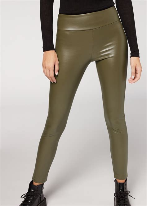 Leggings Effetto Pelle Termici Calzedonia