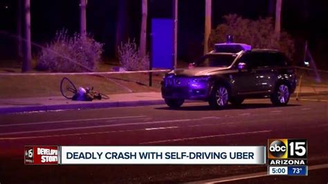 Self Driving Uber Car Hits Kills Pedestrian In Tempe Arizona Crash