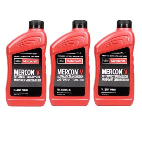 Ford Motorcraft Mercon V Transmission Fluid Kit 3 Quart