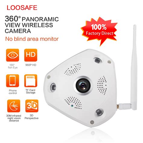 Loosafe Degree Vr Panorama Camera Cctv Hd P Wireless Wifi Ip