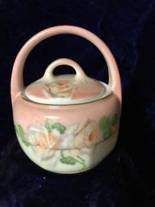 Z S C Bavaria Porcelain Bowl With Lid Handle Pink Roses Gold Edge