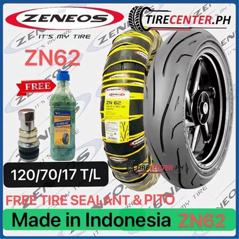 Zeneos Zn Motorcycle Free Tire Sealant Pito Tire Gulong Tubeless