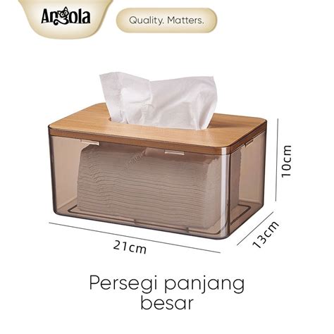 Jual Angola Kotak Tisu Bambu Minimalis D D Tissue Box Nordic Style