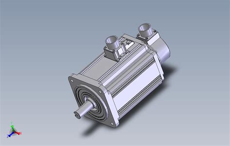 台达伺服电机ecma Lx1830ss（无刹车）solidworks 2016模型图纸下载 懒石网