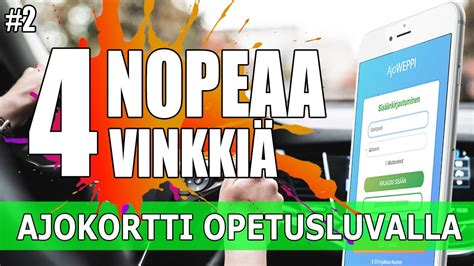 Ajokortti Opetusluvalla Nopeaa Vinkki Opetuslupaopetuksen