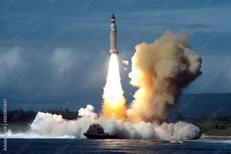 Intercontinental ballistic Missile launch, war, ICBM missile ...