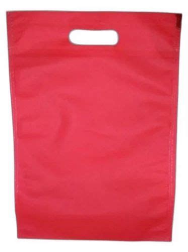 5kg Plain Red D Cut Non Woven Bag For Shopping Bag Size 12 X 18 Inch