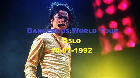 Michael Jackson Dangerous World Tour Live In Oslo 1992 Youtube