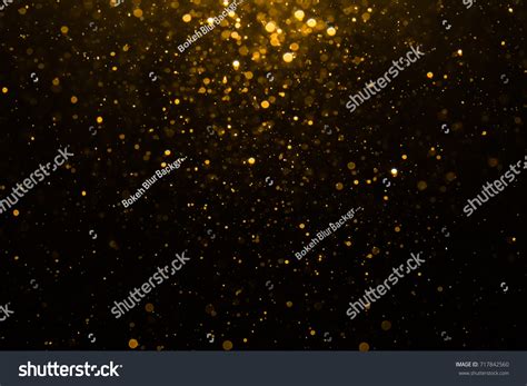 Abstract Gold Bokeh Black Background Stock Photo 717842560 | Shutterstock