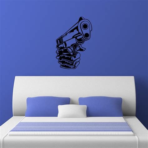 Automatic Handgun Military Wall Sticker / Decal - World of Wall Stickers