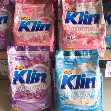 Jual So Klin Softergent Detergent Bubuk Gr Shopee Indonesia