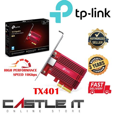 TP LINK TX401 10 Gigabit Ethernet PCI E LAN Card Network Adapter