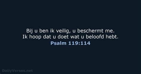 14 December 2021 Bijbeltekst Van De Dag BGT Psalm 119 114