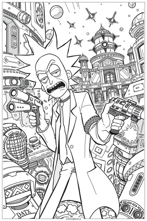 Rick And Morty Para Colorir - 21 desenhos de rick and morty para colorir (PDF e PNG grátis)