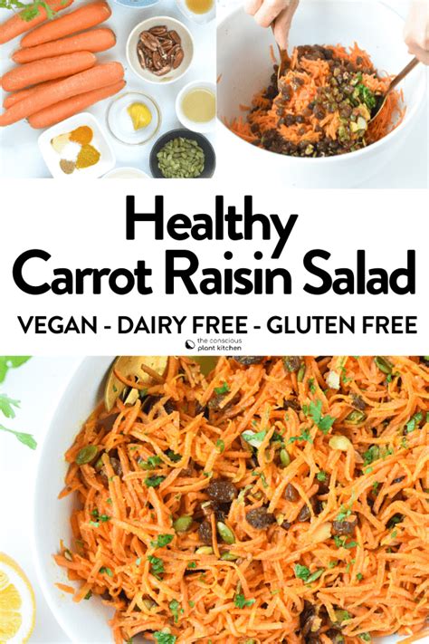 Healthy Carrot Raisin Salad Vegan Gluten Free Recipe Carrot