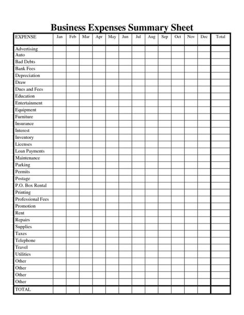 Expense Spreadsheet Template — db-excel.com