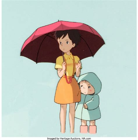 Miyazaki My Neighbor Totoro Mei Et Satsuki Cellulo De Production B 2